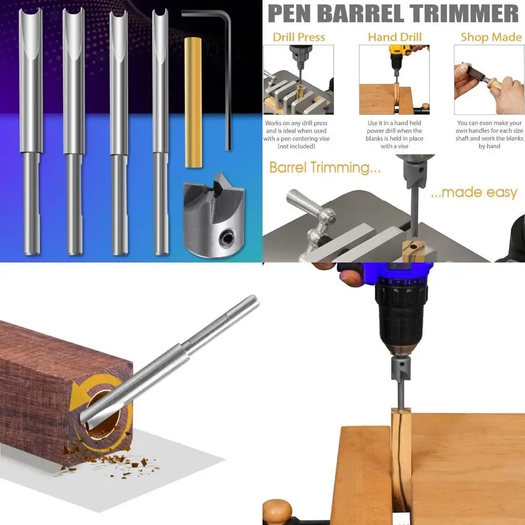 

Y1UD Изготовление ручек с режущей головкой для фрезерной оправки Набор для обрезки ствола ручки с оправкой