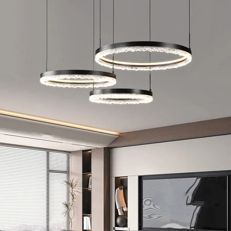 

Modern home decor led lights pendant light lamps forstaircase Chandeliers for living room hanging light indoor lighting