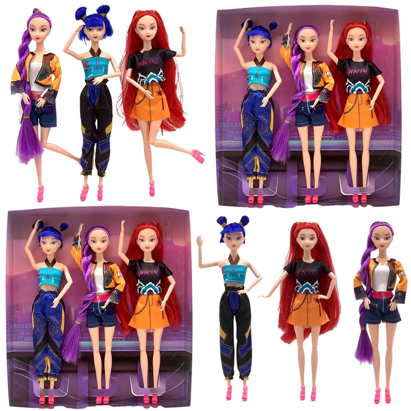 K-Pop شيطان الصيادين 30 سنتيمتر الفينيل عمل الشكل رومي ميرا زوي شخصيات الفينيل قناع دمية تمثال هدية الكريسماس مروحة نادي الهدايا #2