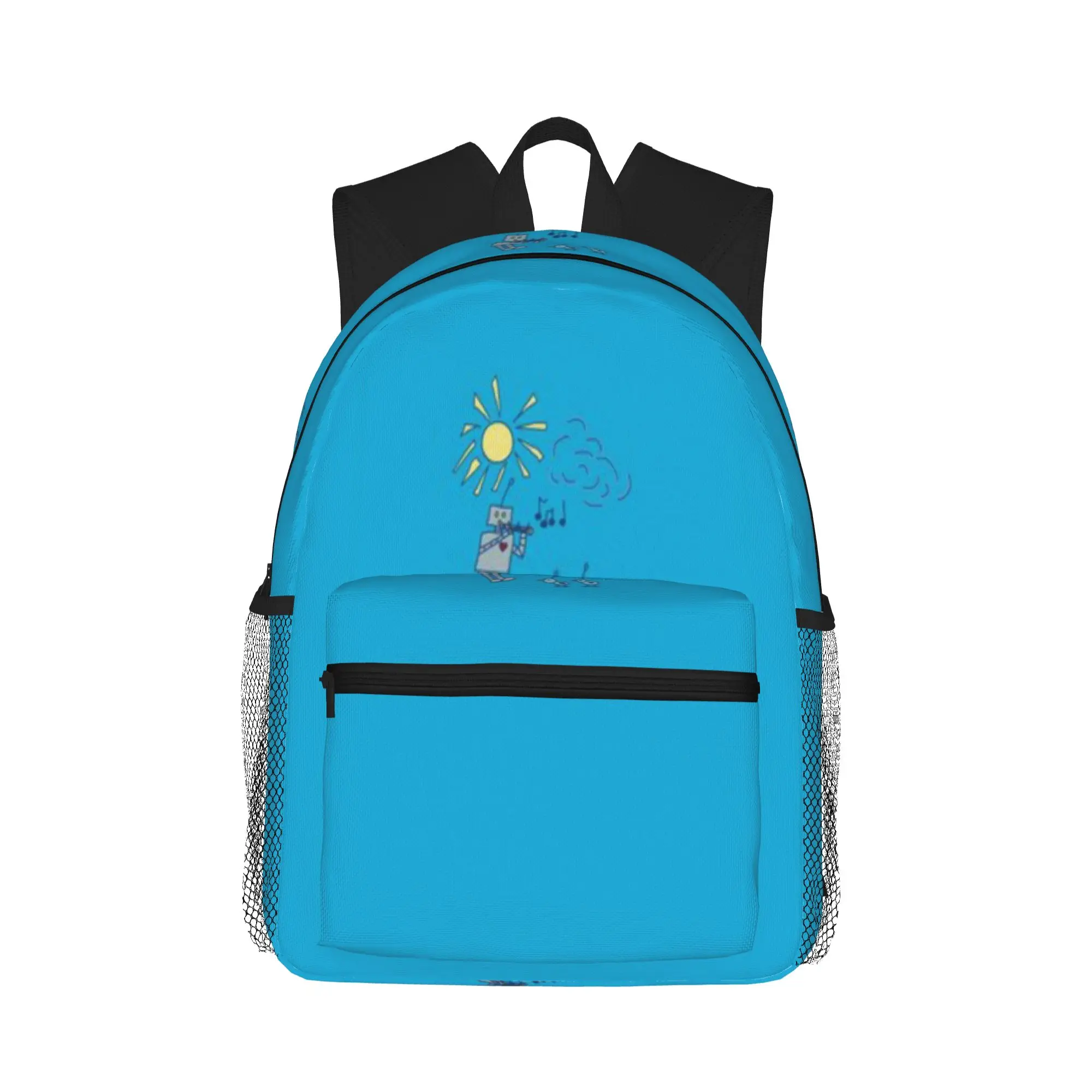Robot Playing Music  Casual Backpack for Students and Adults Backpacks for women