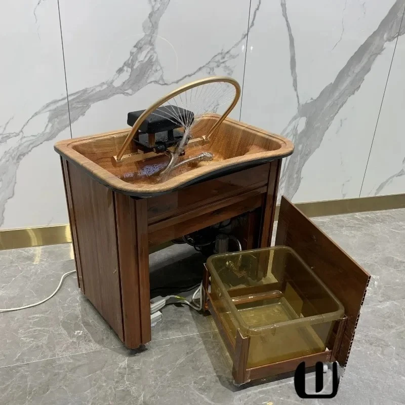 

Therapy Center Interior Chair Hair Shampoo Bed Wash Single Sleeping Water Men's Shaving Shower Basin Hoop Chairs Stylist Thai