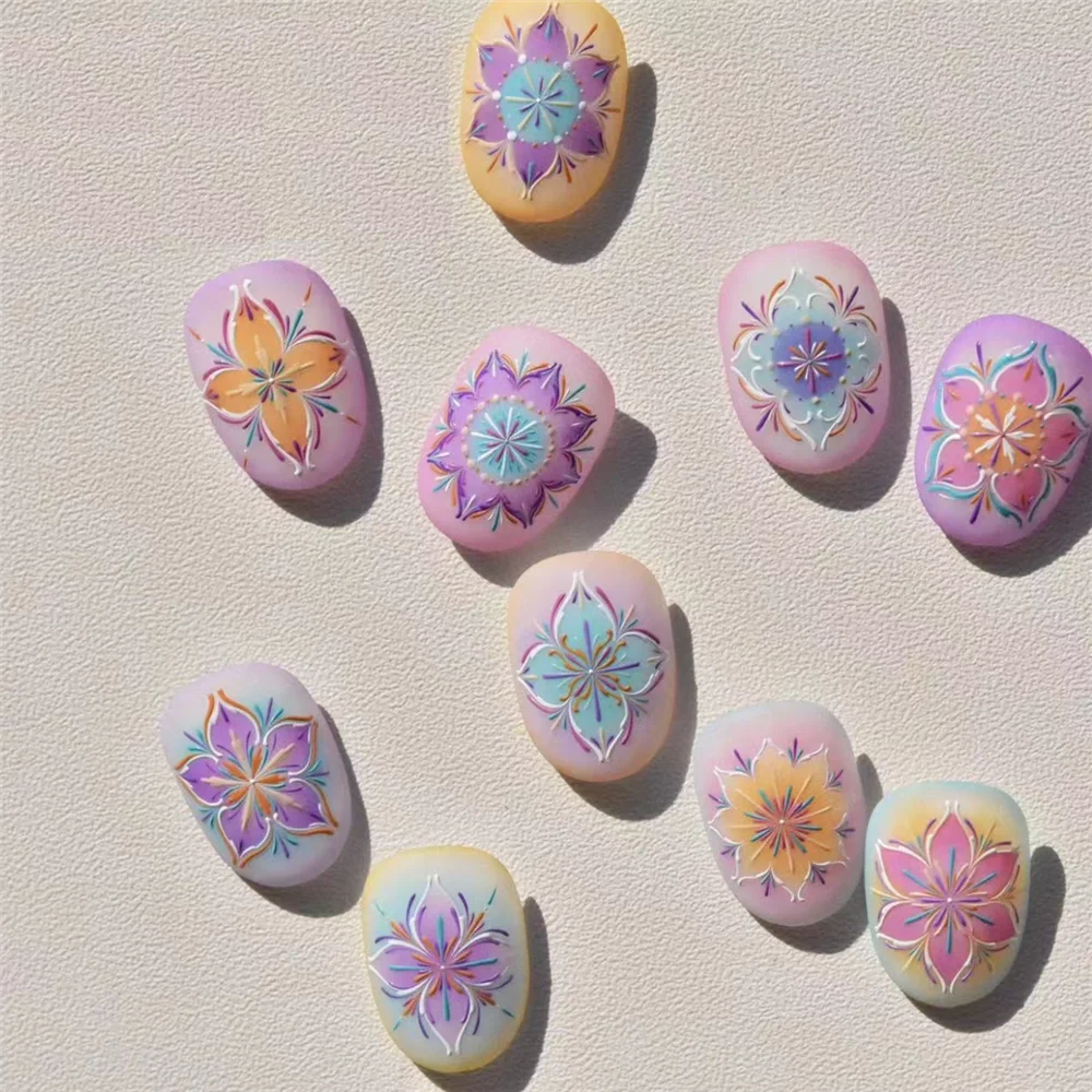 TSC-503 MG180605-05   Bohemian Elements Series DIY 3D Back glue Nail Art Stickers