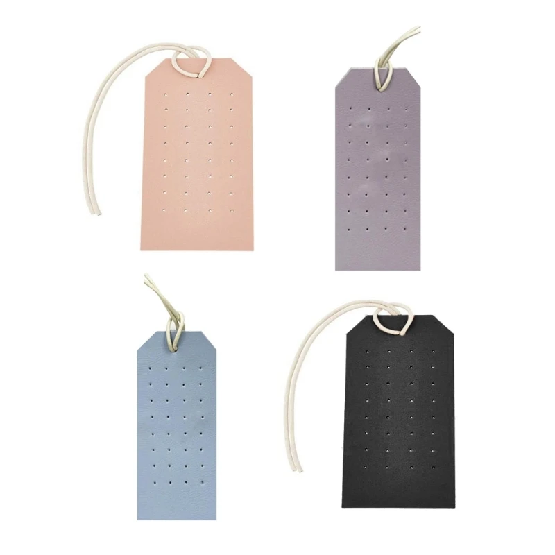 

Стильный держатель для сережек, подставка для наушников, двусторонняя подставка для украшений из искусственной кожи, органайзер