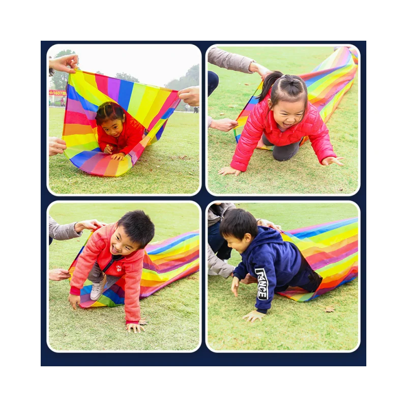 3/5/8M Kids Play Tunnel For Children Game Crawling Tunnel Toys Portable children\'s Outdoor Indoor Sport toys Smooth Cloth