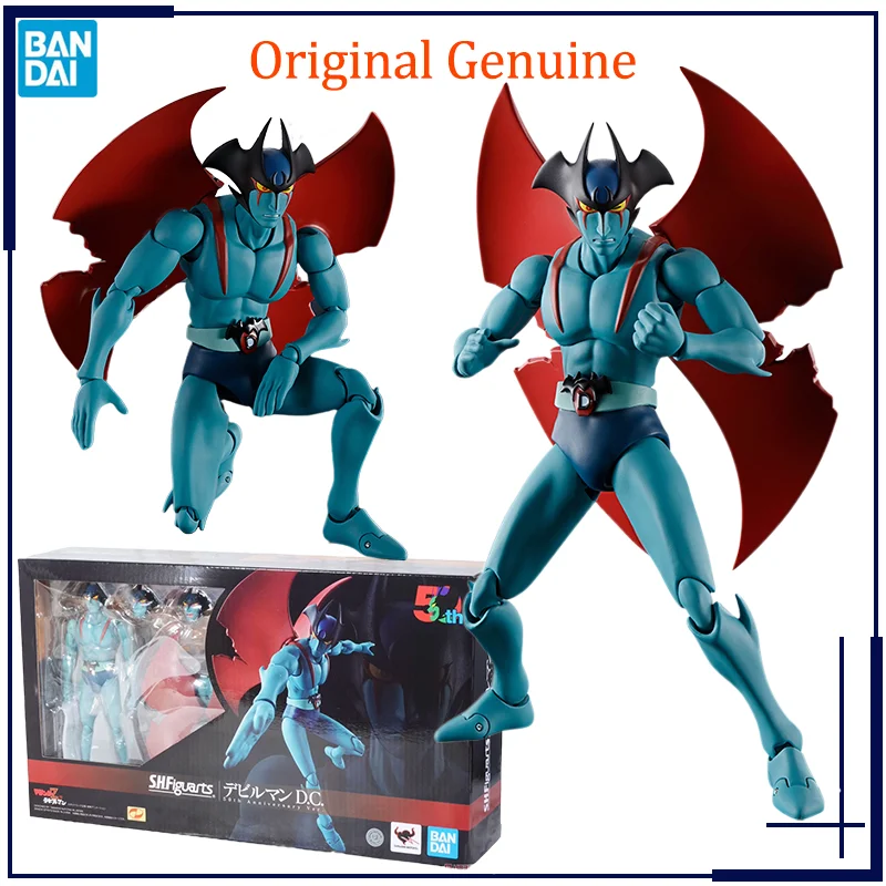 Original Genuine S.H.Figuarts Mazinger Z Vs. Devilman DC 50thBandai Anime Model Toys Action Figure Gifts Collectible Ornaments