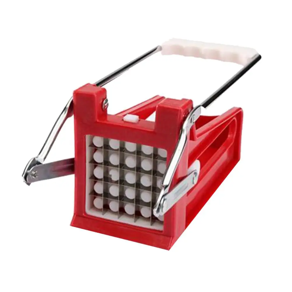 

Potato Slicer French Fry Stainless Steel Veggie Tool Kitchen Gadget Easy Clean Push Perfect BBQ Snacks