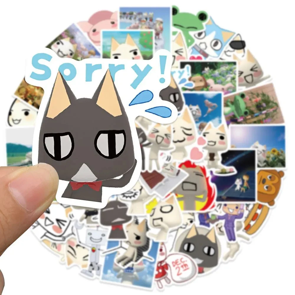 10/30/50PCS Toro Inoue Cat Cartoon Stickers Cute Decals DIY Bike Travel Luggage Guitar Laptop Waterproof Graffiti Sticker Toys