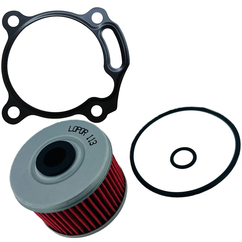 Motorcycle Oil Filter And Gasket For Honda CB300F 17-18 CB300R CBF300NA Neo Sports Cafe 19-22 CBR300 R/RA 18-22 CRF300L 21-22