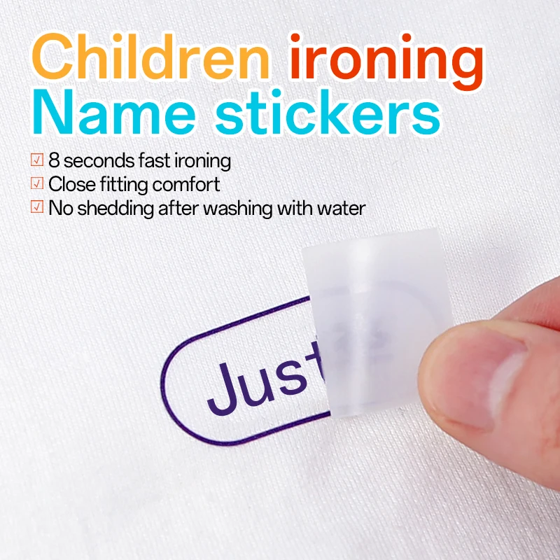 Name Tag Sticker Custom Waterproof Kawaii Stickers Decals Personalized First Name Label for Children cloths