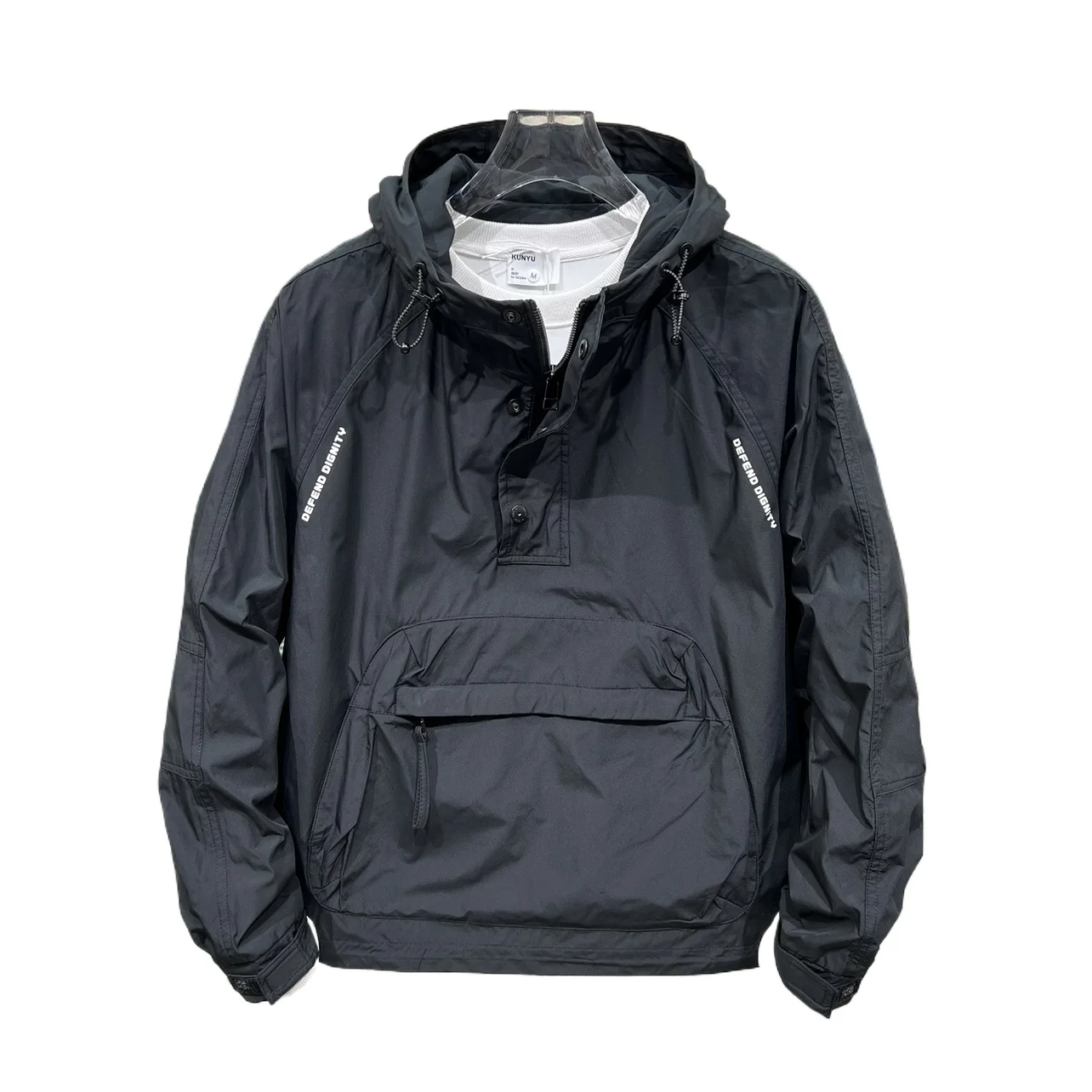 2026 Herren Mode Langarm Kapuzenjacke Lässige Oberbekleidung mit Reißverschlusstaschen Outdoor Arbeitsjacke Bomber Baseballjacke