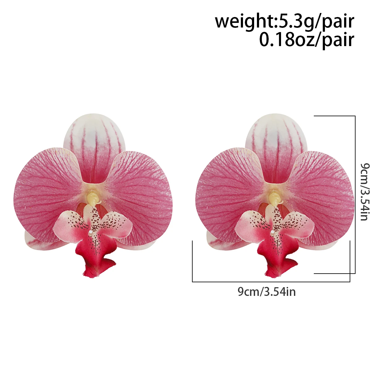 Ingemark Koreaanse Zoete Kleurrijke Vlinder Orchidee Bloem Stud Oorbellen voor Vrouwen Elegante Boho Piercing Oorbellen Esthetische Sieraden