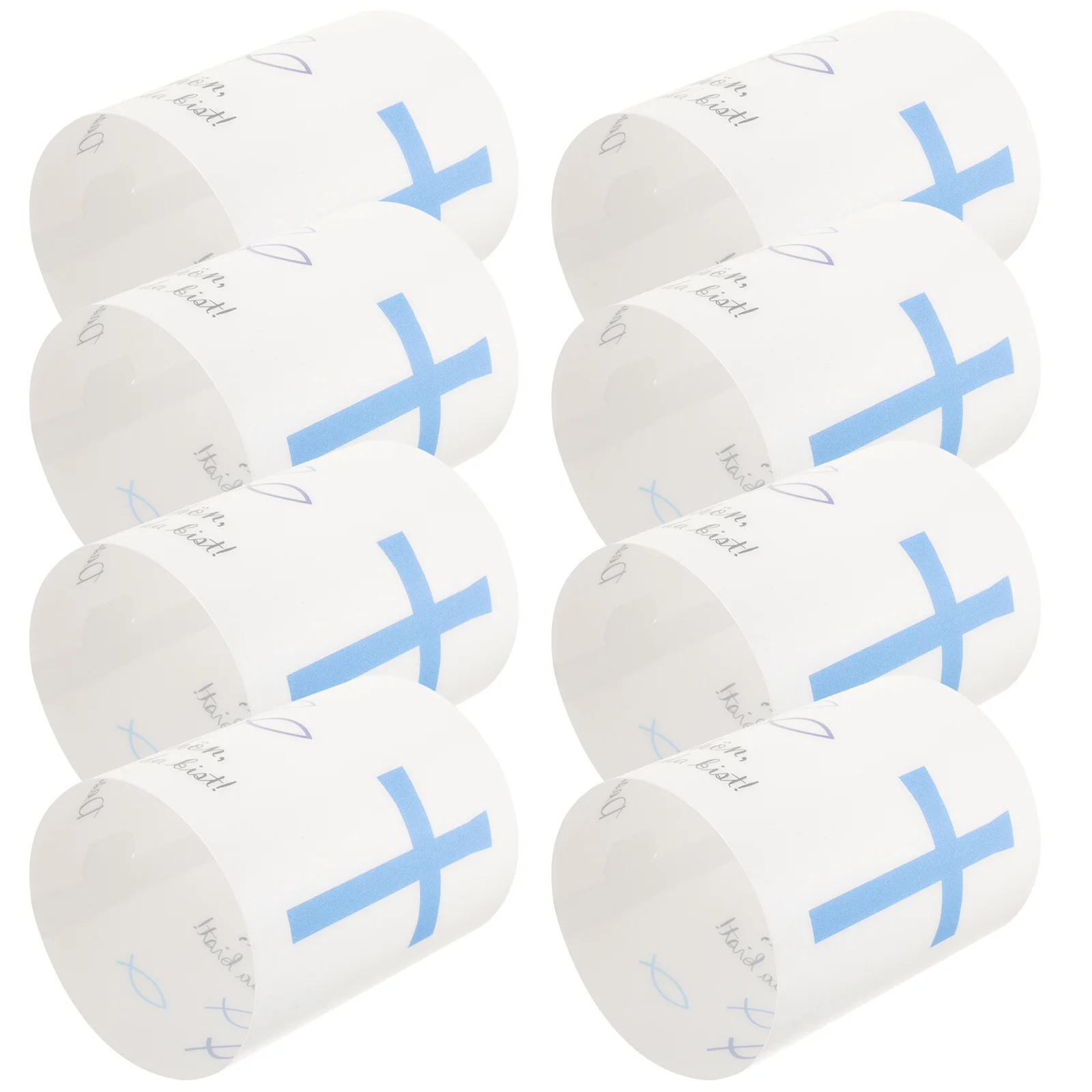 

8Pcs Decorative Covers Plastic Cylinder Shades Windproof Tube Protectors Home Desktop Plastic Shades