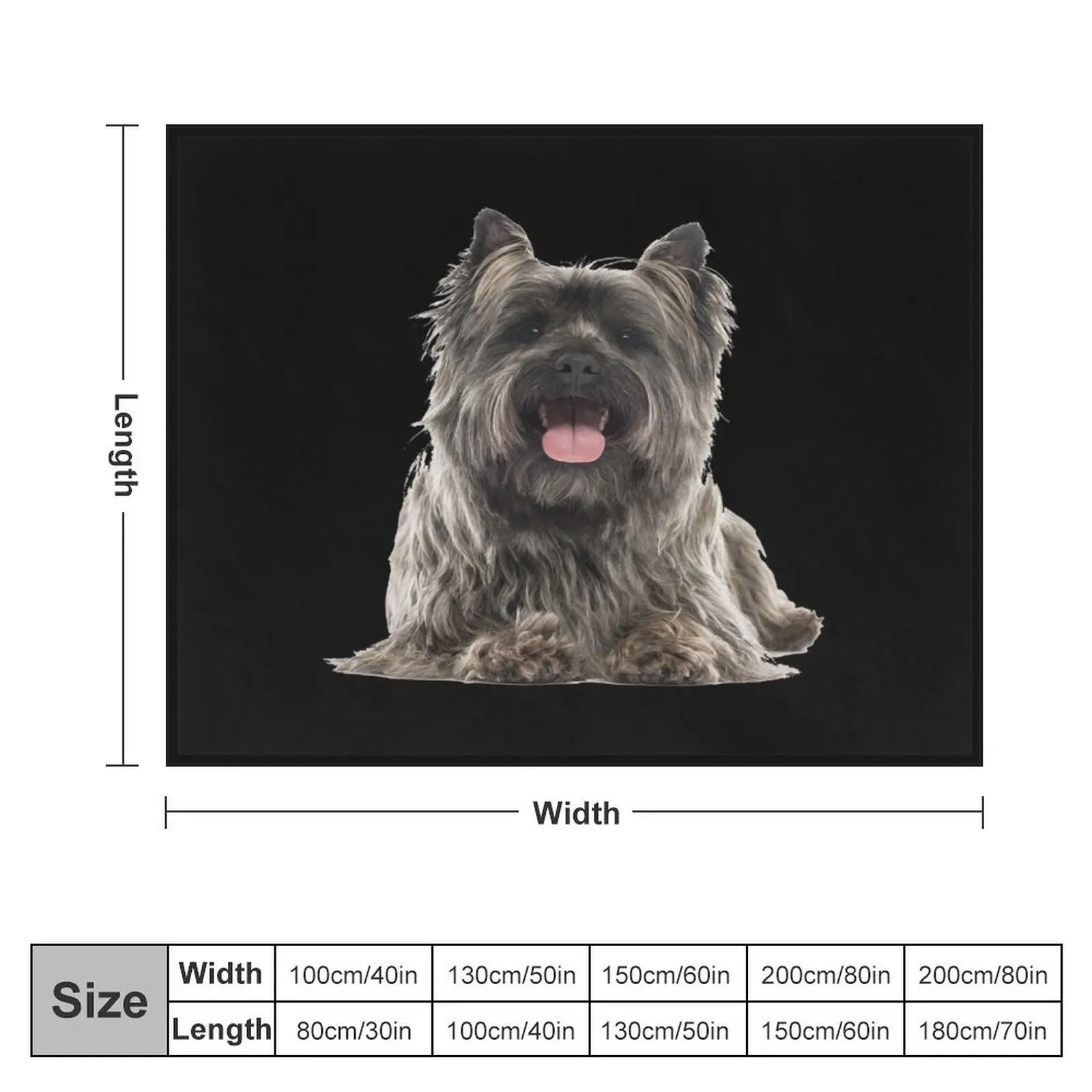 Cairn Terrier Throw Blanket Personalized Gift Sleeping Bag For Sofa Thin Kid'S Blankets