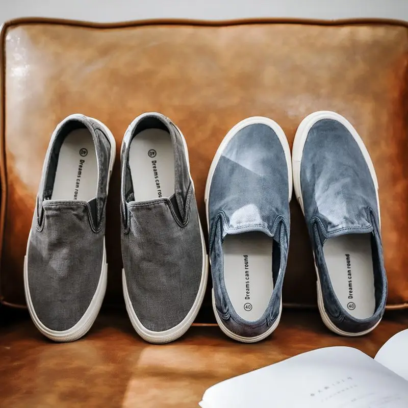 

Men Casual Shoes Canvas Breathable Loafers Men Fashion New Male Comfortable Outdoor Walking Shoes Classic Loafers Men Sneakers