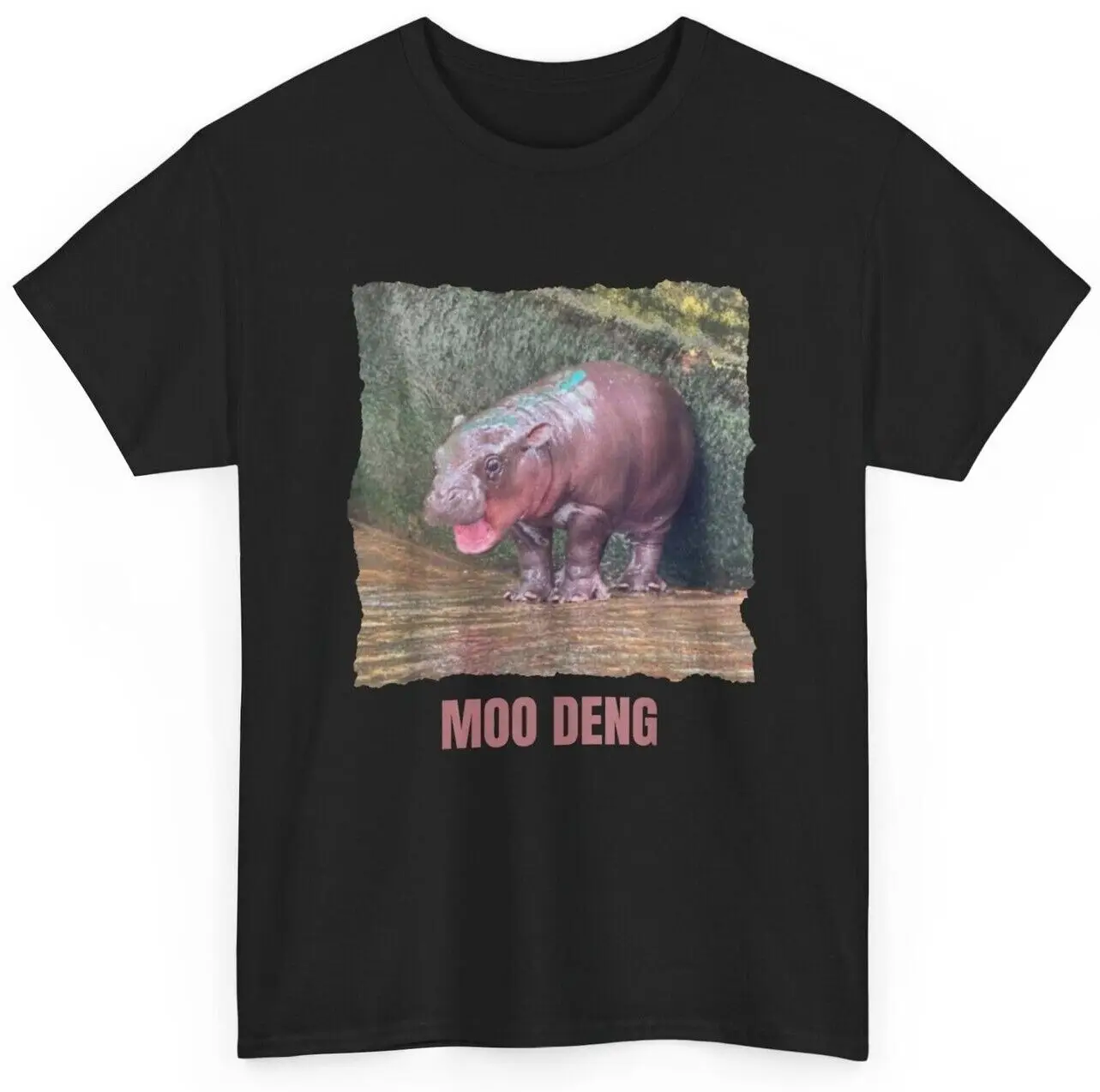 Moo Deng shirt, baby pygmy hippo Moo Deng funny T-Shirt