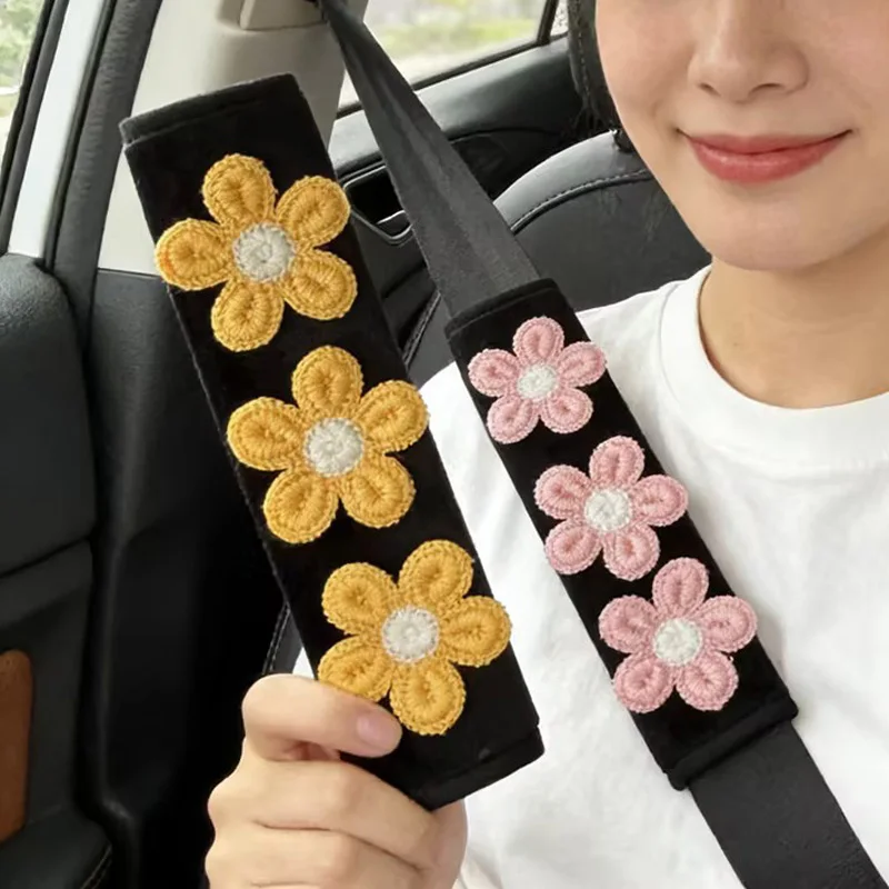 1/2 Fundas para Cinturón de Seguridad de Coche, Almohadillas Universales para Correas de Hombro de Asiento de Coche, Cojín Grueso de Felpa para Cinturón de Seguridad, Protege el Cuello y los Hombros