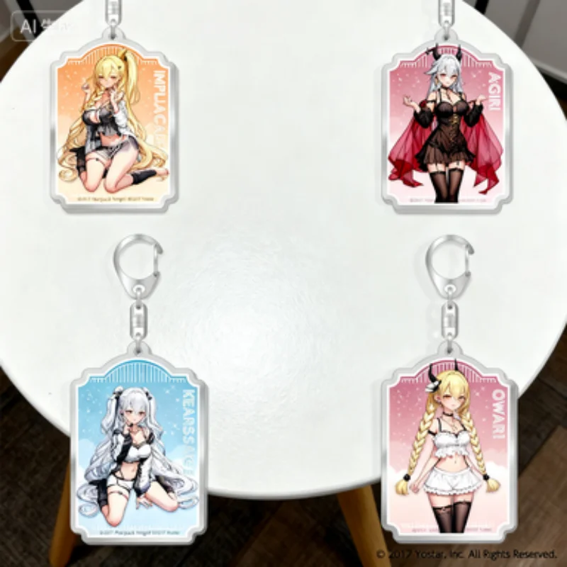Games Azur Lane Anime Decorations Desk Decoration Transparent Acrylic Gift Figures Stand Souvenir Trend  Computer