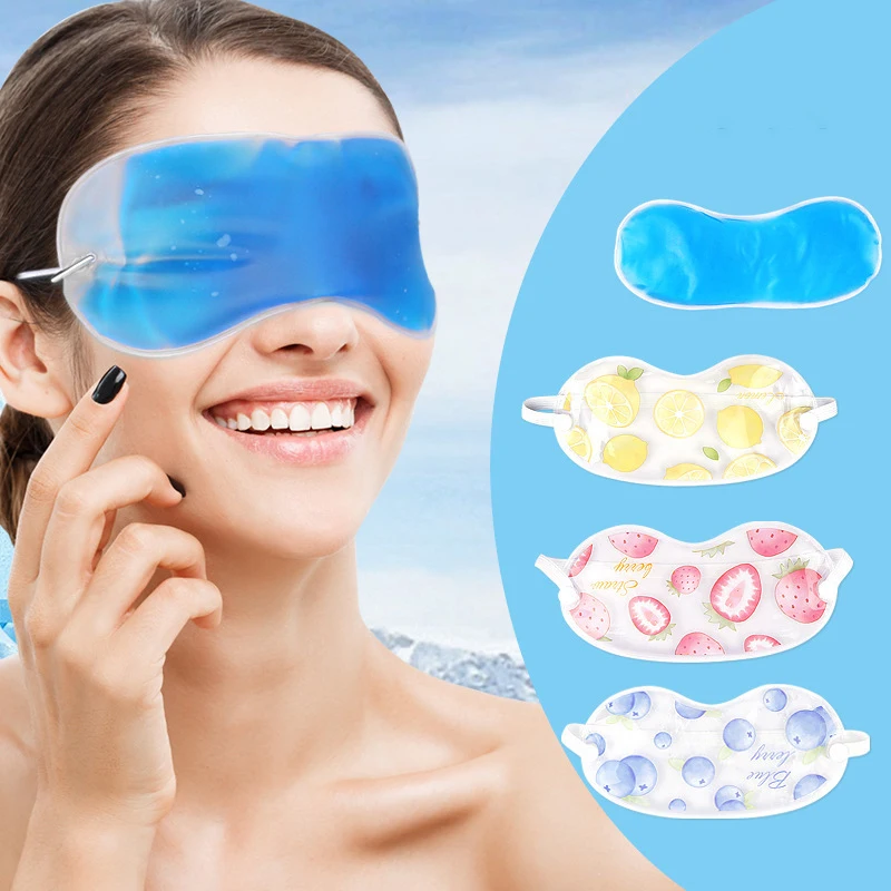 Ice Packs Rest Ice Eye Shade Cooler Bag Sleeping Mask Cover Ice Pack Eye Patch Cold Relaxing Soothing Eye Gel Mask Health Care