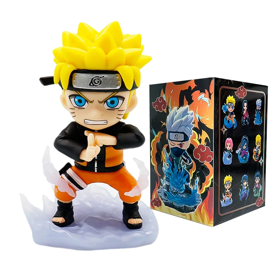Naruto Blind Box Actionfiguren-Set Q-Version PVC Anime-Figuren Uzumaki Sasuke Itachi Kakashi Sammelmodelle Desktop-Geschenk – Detail 9
