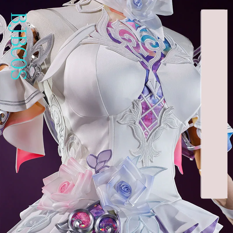 أزياء سايرين التأثيرية لعبة هونكاي: ستار ريل أزياء تنكرية موحدة HSR فستان سيرين حجاب NPC حفلة الهالوين للنساء #3