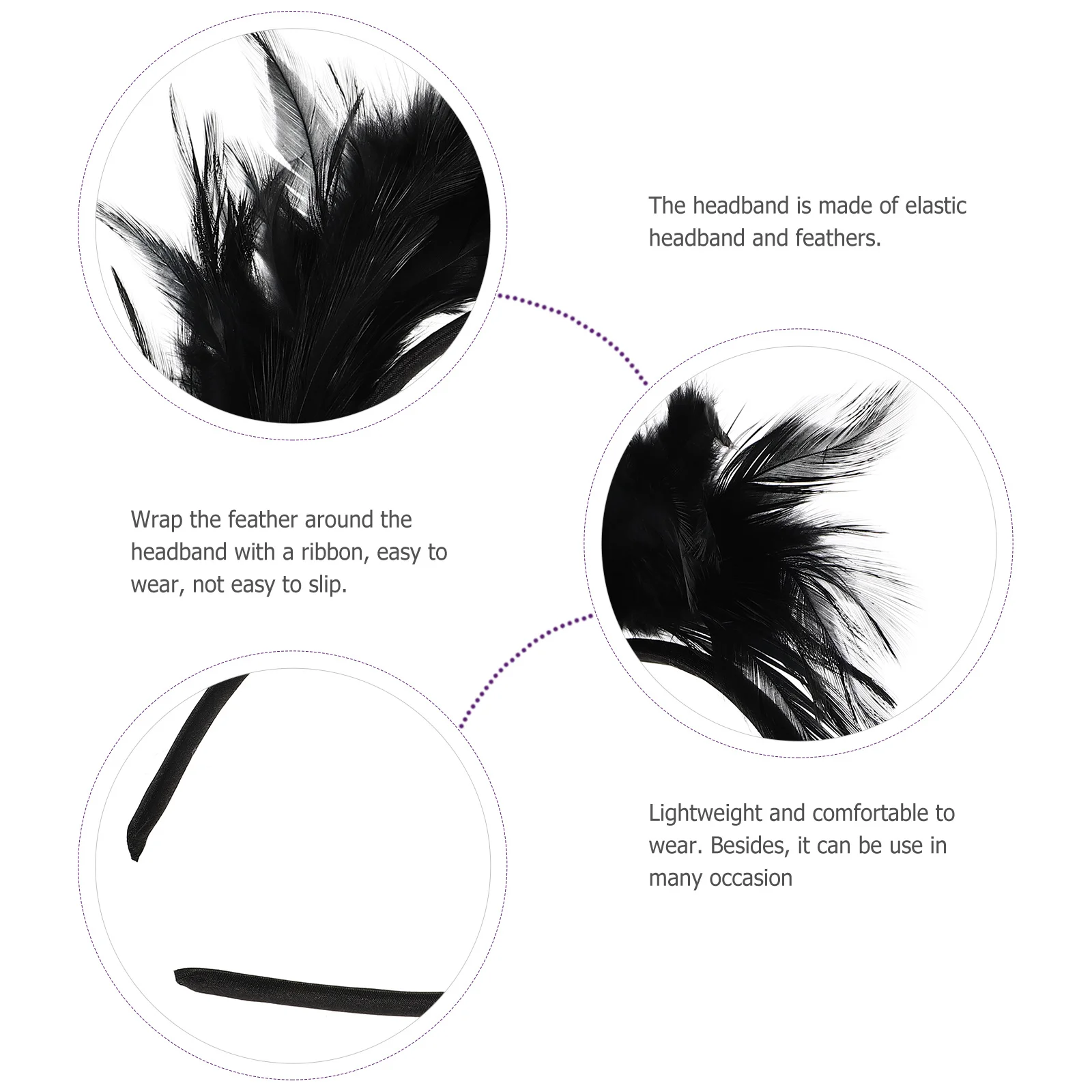 

Черная повязка на голову, эластичная, легкая, удобная, для вечеринки, для особых случаев, свадебный головной убор, женский головной убор