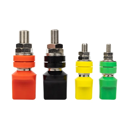 Imagen 2 del producto Tuerca de poste de encuadernación 40A 60A 100A con tapas 4MM M6 M8 M10 Terminal de conector de latón conectores de enchufe Banana de corriente grande