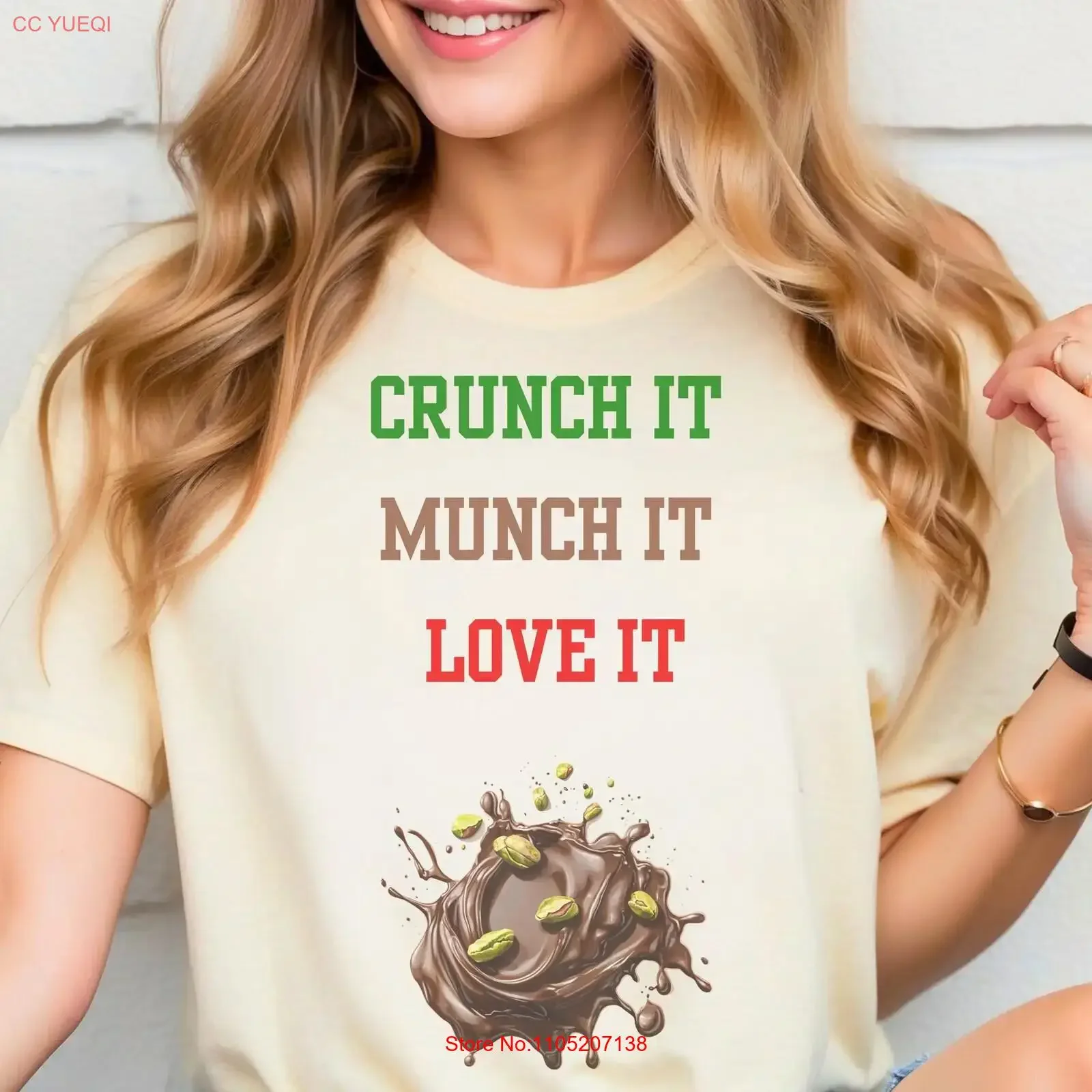 Camiseta de lujo verde pistacho con barra de Chocolate de Dubái, amante de las nueces para ella, vintage, lavada, Unisex, estirada, gráfico suave para hombre