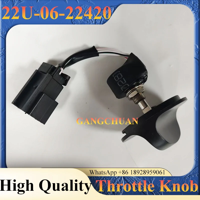 Excavator Throttle Knob 22U-06-22420 Compatible with PC200-7 PC30-7 PC35-7 PC360-7 PC60-7 PC110-7 PC290LC-7 Heavy Equipment Part