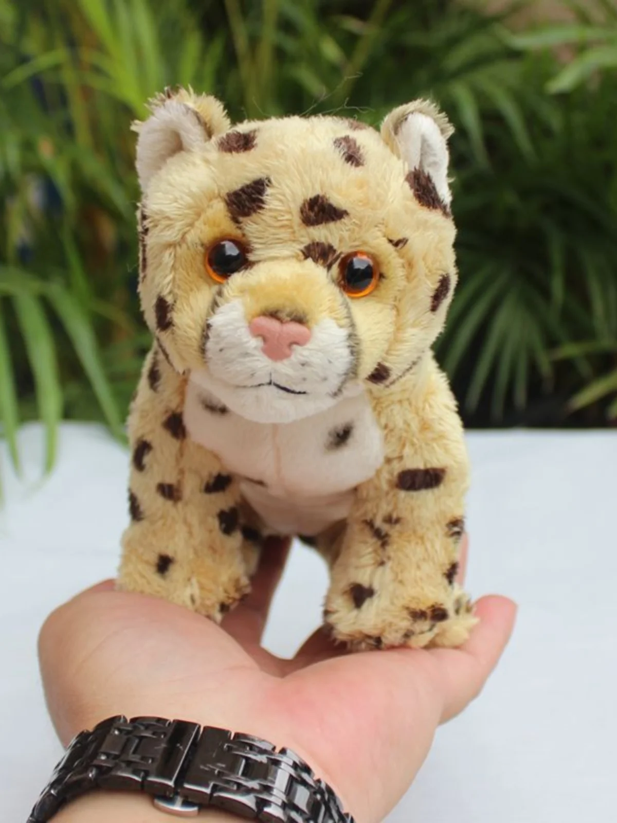 Cute Simulation Cheetah Doll Jaguar Doll Plush Toy Clouded Leopard Cloth Doll Children's Birthday Mini Gift