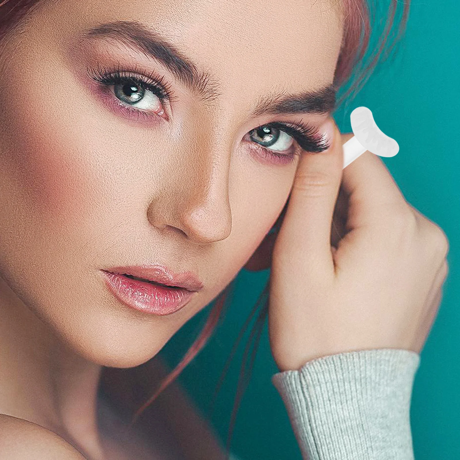 5 أزواج من أدوات الرموش السفلية الناعمة المصنوعة من السيليكون أداة الرموش السفلية سهلة الاستخدام للمبتدئين لتعزيز حجم الرموش