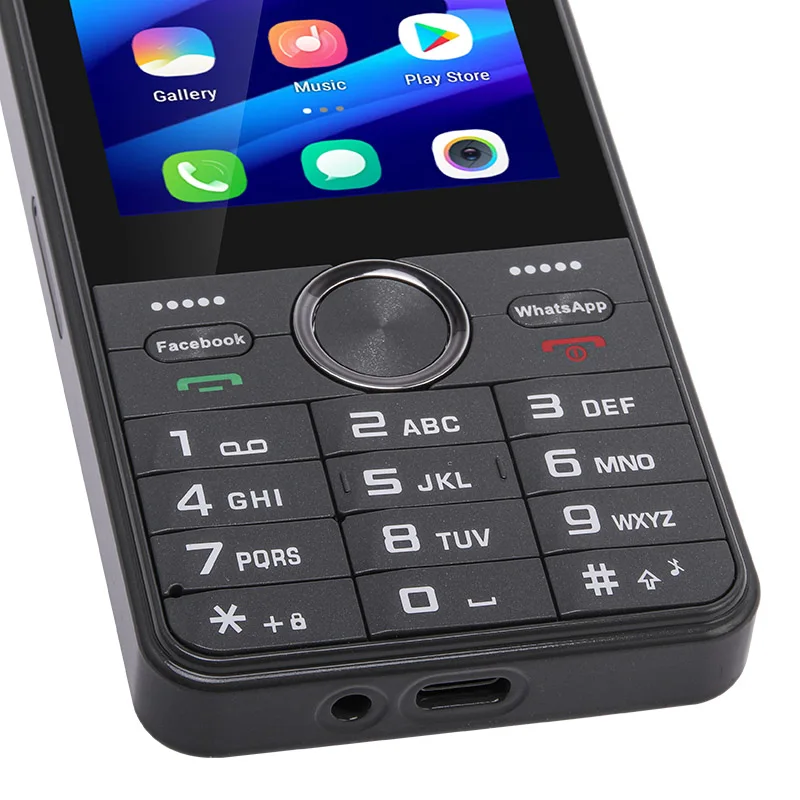 UNIWA HOPE XS24 4G Touch Screen Keypad Phone Android 8.1 2GB+16GB 2500mAh Dual SIM Card Quad Core 3.5Inch Whatsapp GPS Cellphone