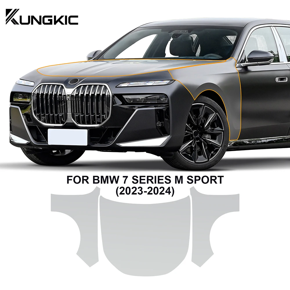 

TPU PPF Transparent Anti-scratch 8.5mil Film for BMW 7 Series G70 M Sport 2023 2024 Pre Cut Paint Protection Car Body Sticker