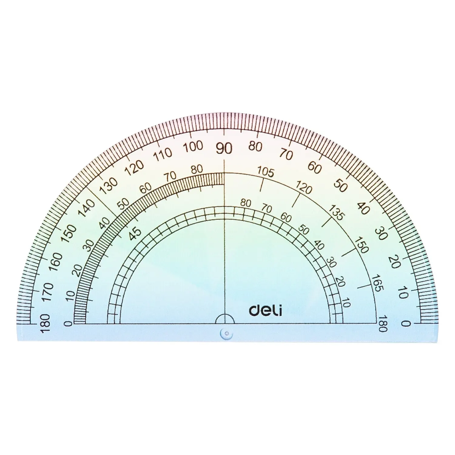 Deli Ruler Set 4pcs/Set PS Plastic Geometry Maths Drawing Compass Stationery Rulers Mathematical for School Random color