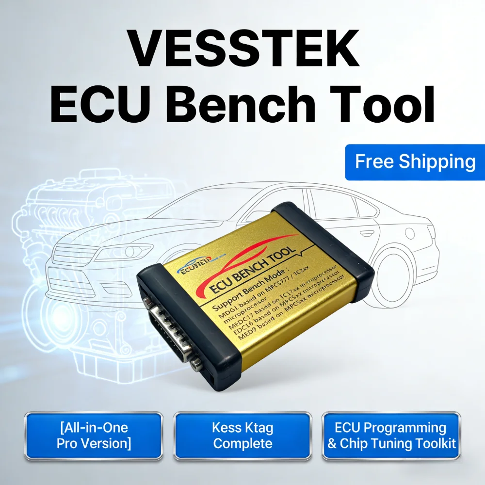 

VESSTEK-Newest ECUHELP ECU Bench Tool V3.1.3.5 Version Supports MDG1MEDC17 Simos EDC16 MED9 ECUs No Need Open ECU