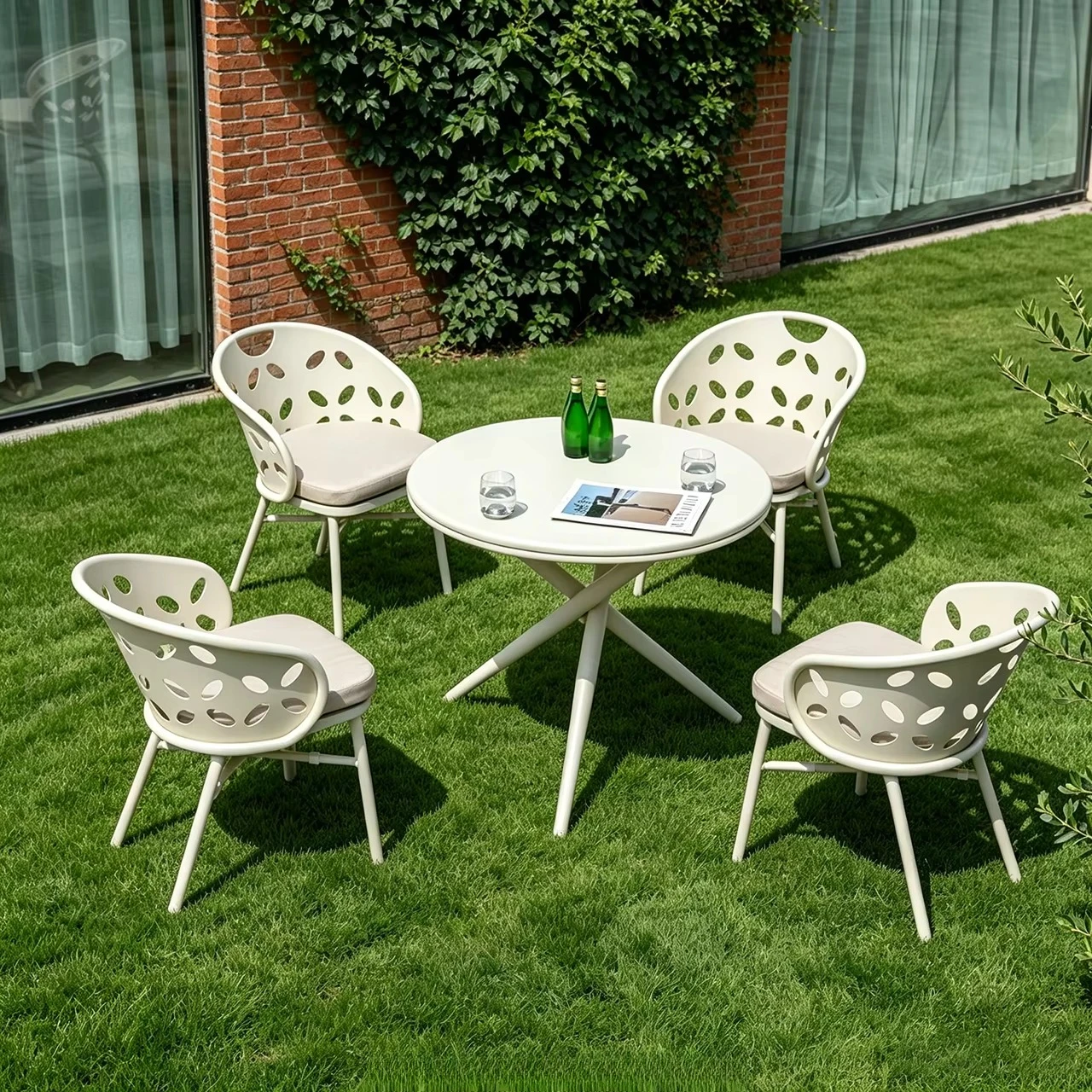 da- Belize Dining Garden Table and Chair for Outdoor Patio Restaurant Furniture 5pcs Set