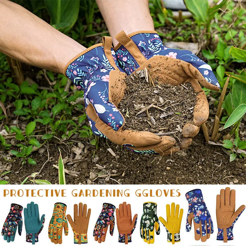 

1 Pair Protective Gardening Gloves Breathable Garden Gloves Rose Pruning Garden Gloves with Touch Screen Breathable Work Gloves