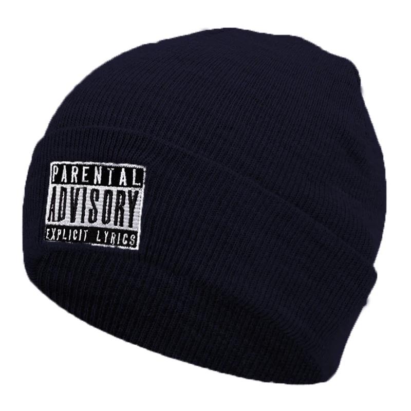 ADV التطريز الشتاء قبعة للرجال Skullies Beanies النساء موضة قبعة دافئة للجنسين مرونة قبعات منسوجة الهيب هوب بونيه قبعة #4