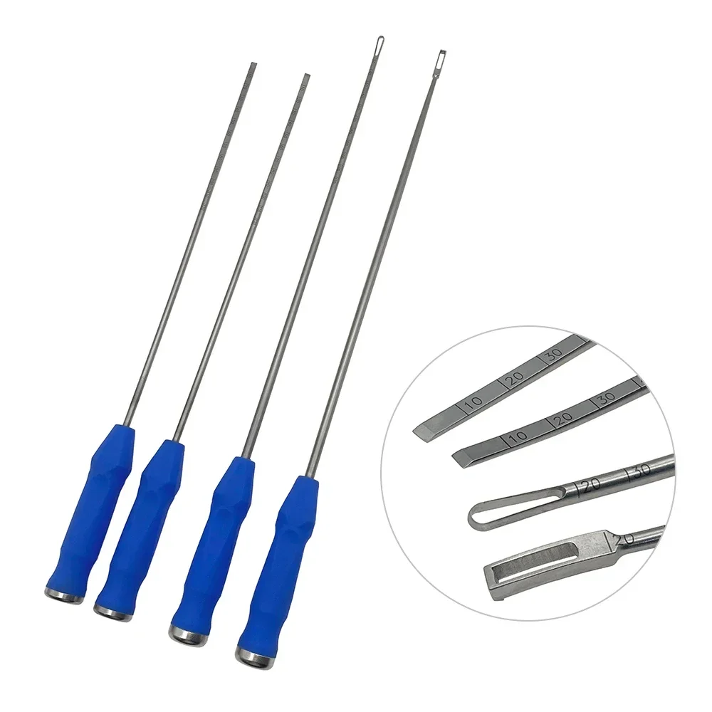 

Orthopedic instrument medical spine lumbar intervertebral disc scraper Spatula spoon elbow reamer lumbar vertebra curette