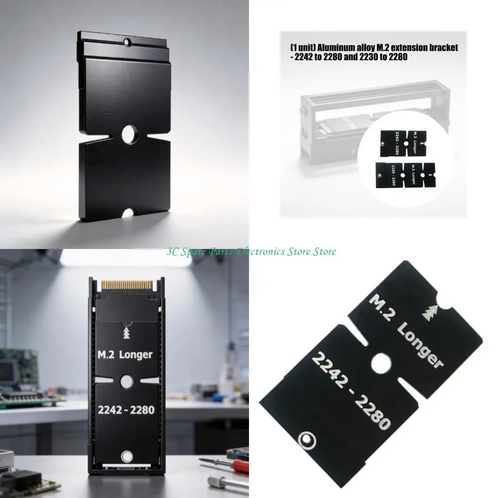 

SZ NGFFs M.2 SSD Drive Adapters Expansion Board Raiser Risers Card Support 2230 2242 to 2280 M.2 SSD