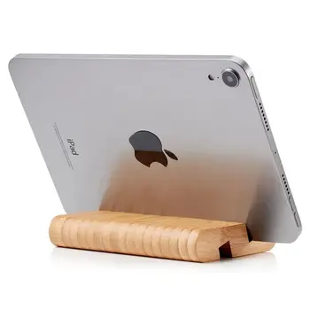 1ks držák na mobilní telefon dřevěný držák na mobilní telefon dřevěná základna mobilní telefon tablet stolní ležérní držák pro iPhone iPad notebook Samsung 10 nejlepší prodej dřevěný držák na mobilní telefon - №9