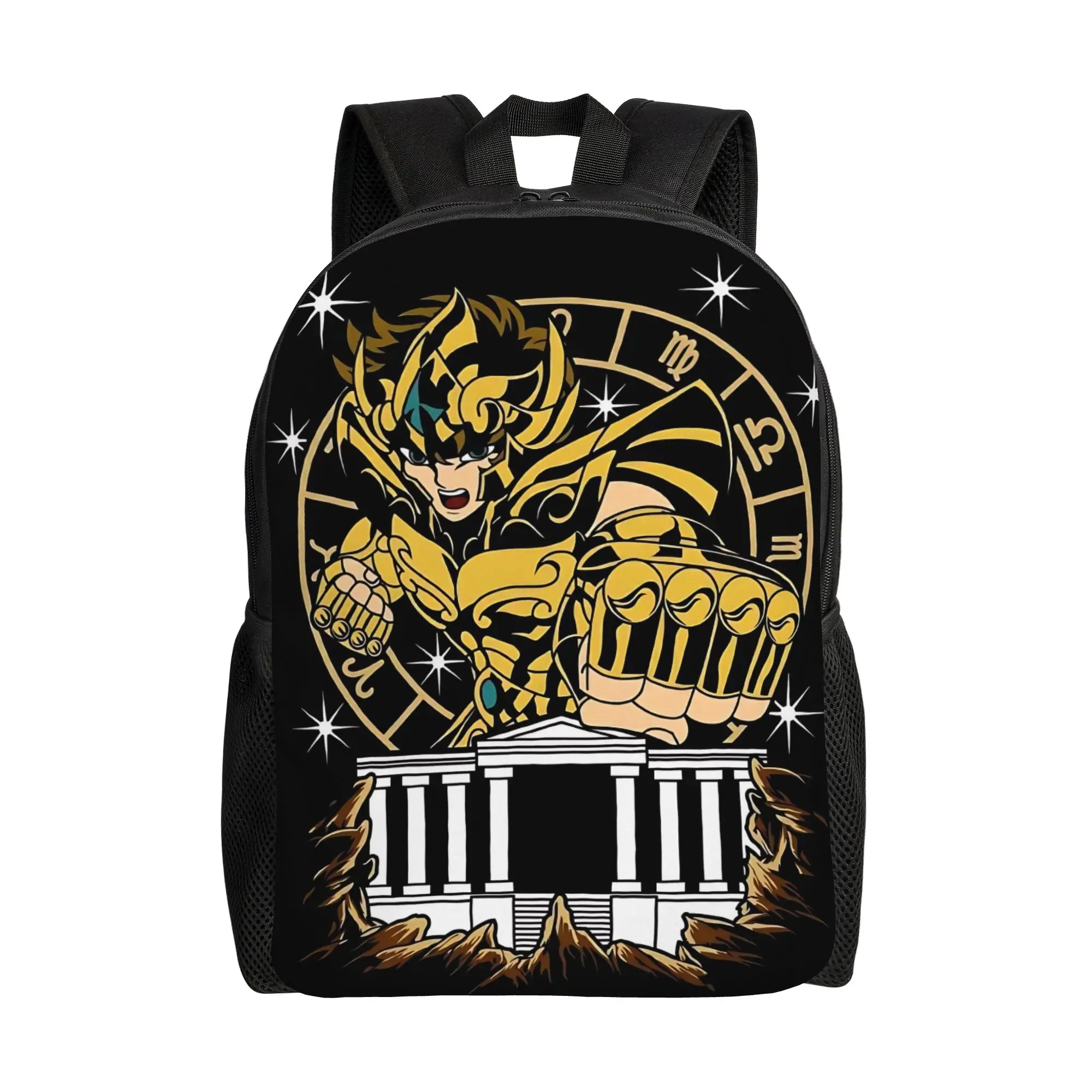 Mochila Bandai Saint Seiya, Bolsa Ita, Mochila Portátil para el Campus con Cierre de Cremallera