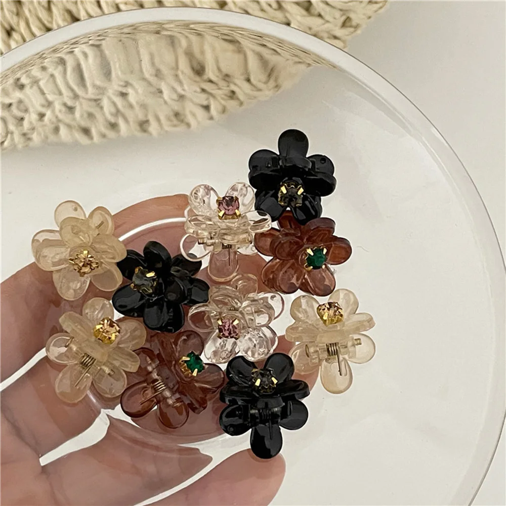 

Side Clips Forehead Bangs Clip Hair Accessories Braid Hair Small Hair Claw Clip Mini Flower Hair Clip Flower Shaped Grab Clip