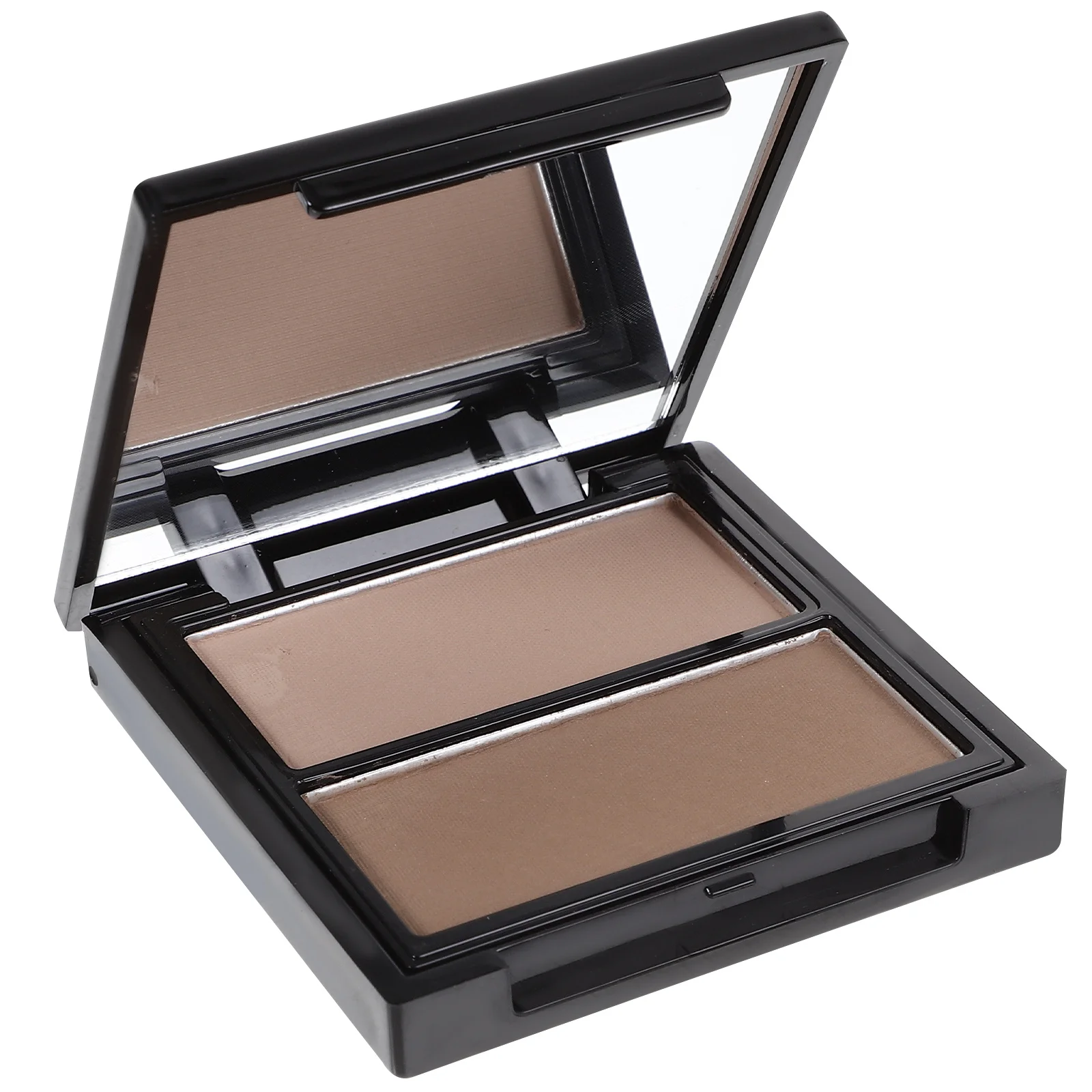 

2 Color Shading Powder Pallet For Face Contouring Smooth Blending Breathable Finish Effect Highlighter Pressed