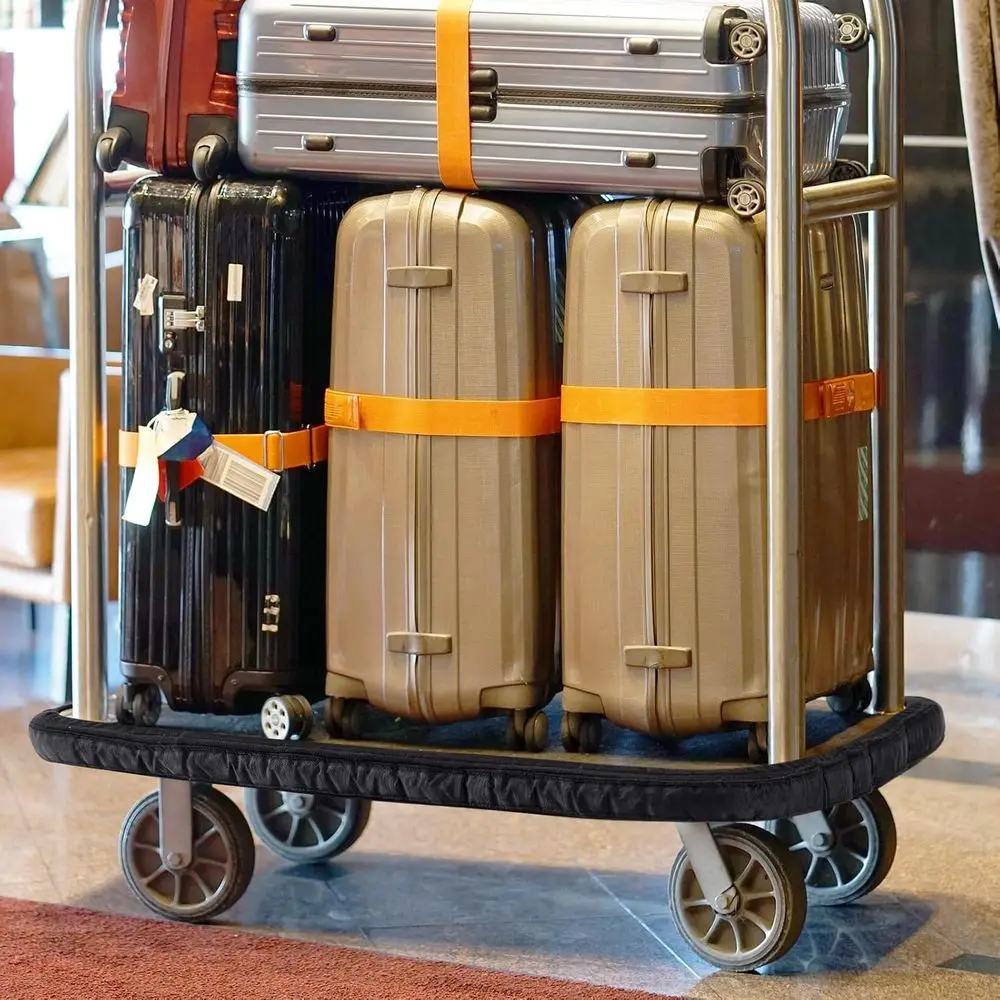 Amortecedor e guarda de parede para carrinho de hotel de tamanho médio para proteção interna e externa - Ideal para aeroporto e acessórios de viagem