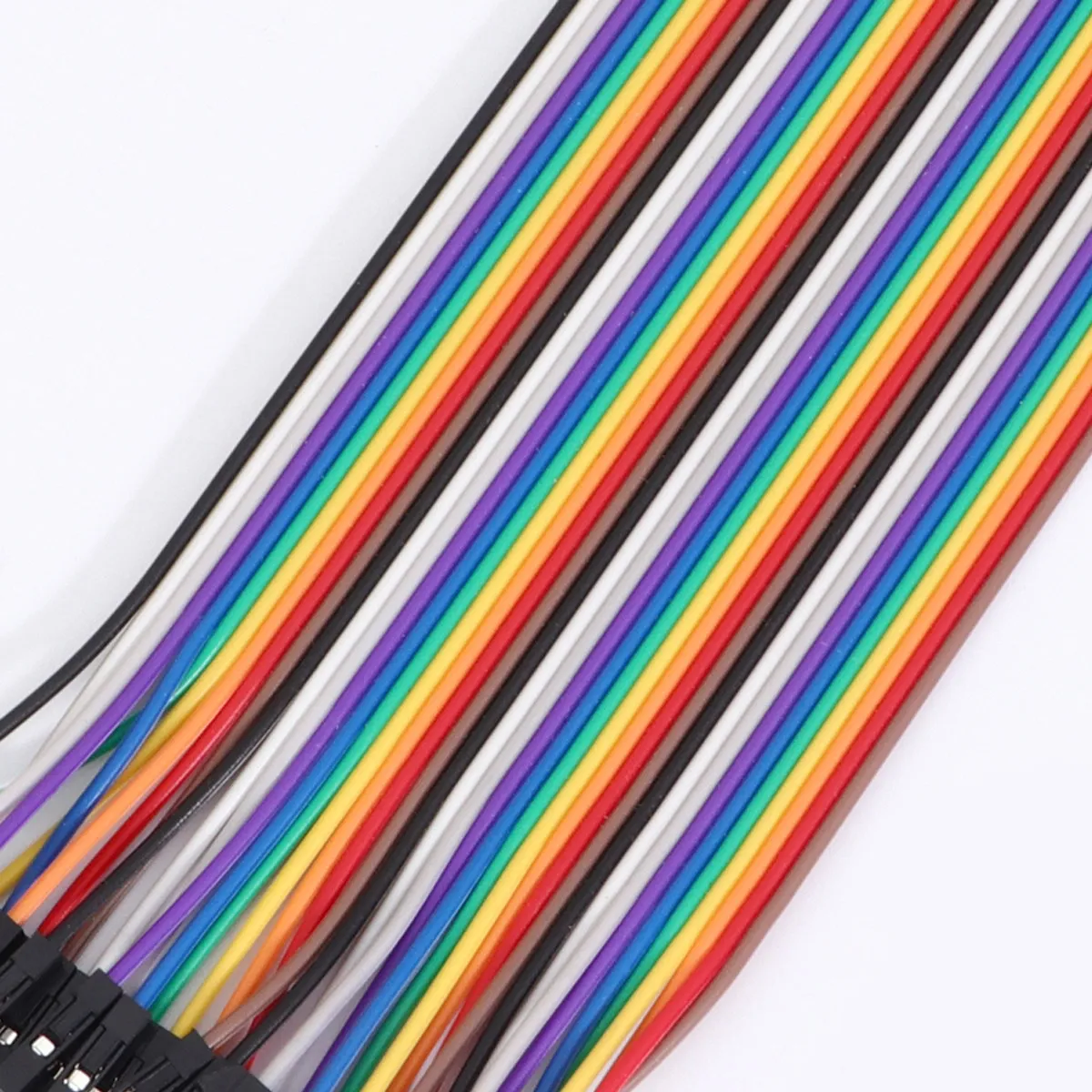 5Pcs 40 Pin Rainbow Cable 20Cm Bridle Jumper Wire for Non Standard Odd Spaced Headers Electronic Experiments DIY