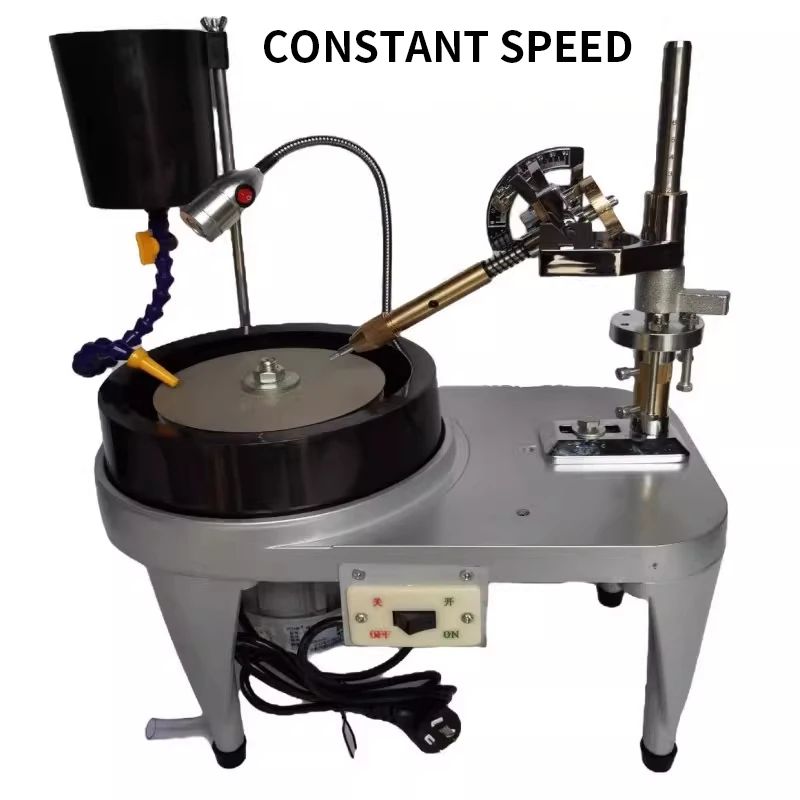 

6/8-inch Tabletop Gemstone Polisher, Jade Polisher, Beveling Engraver, Seal and Jade Surface Grinder 220V