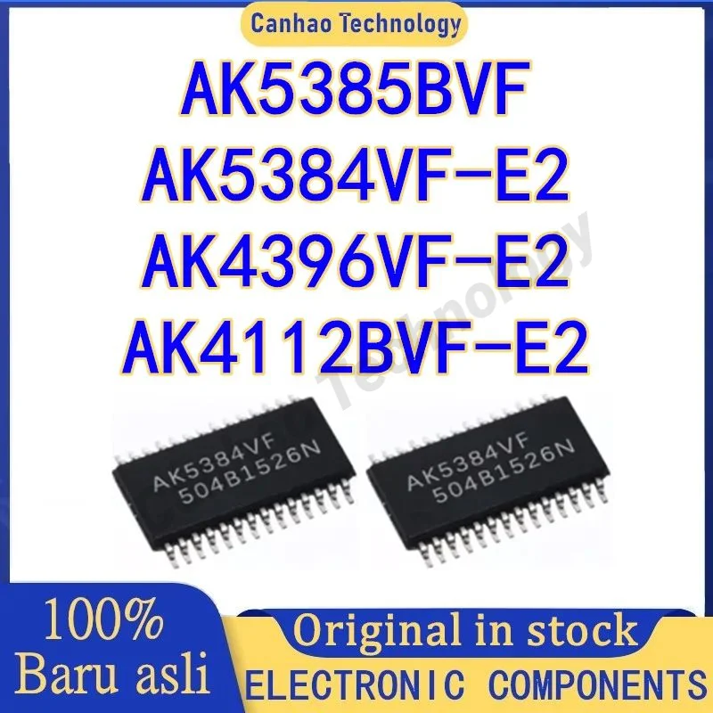 

AK5385BVF AK5384VF-E2 AK4396VF-E2 AK4112BVF-E2 TSSOP-28 Patch Audio-To-Digital Converter Chip IC