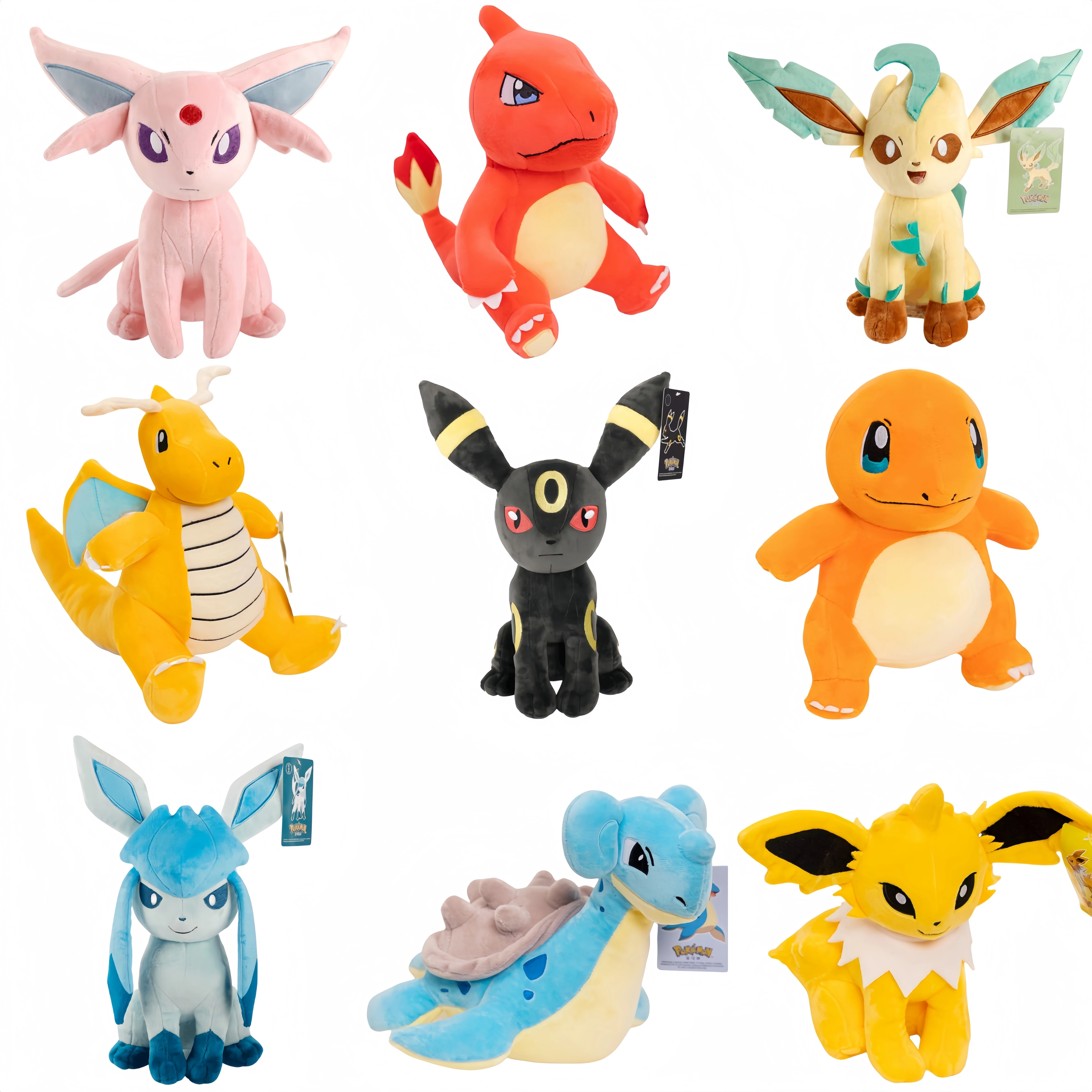 Pokemon Plush Pikachu Charmander Charmeleon Eevee Lapras Sylveon Leafeon Umbreon Glaceon Espeon Gengar Plushies Toys Hobbies Toy