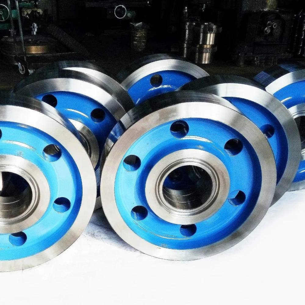 Trolley Wheels Casting Steel Wheel Use For Gantry Crane Gear Wheels