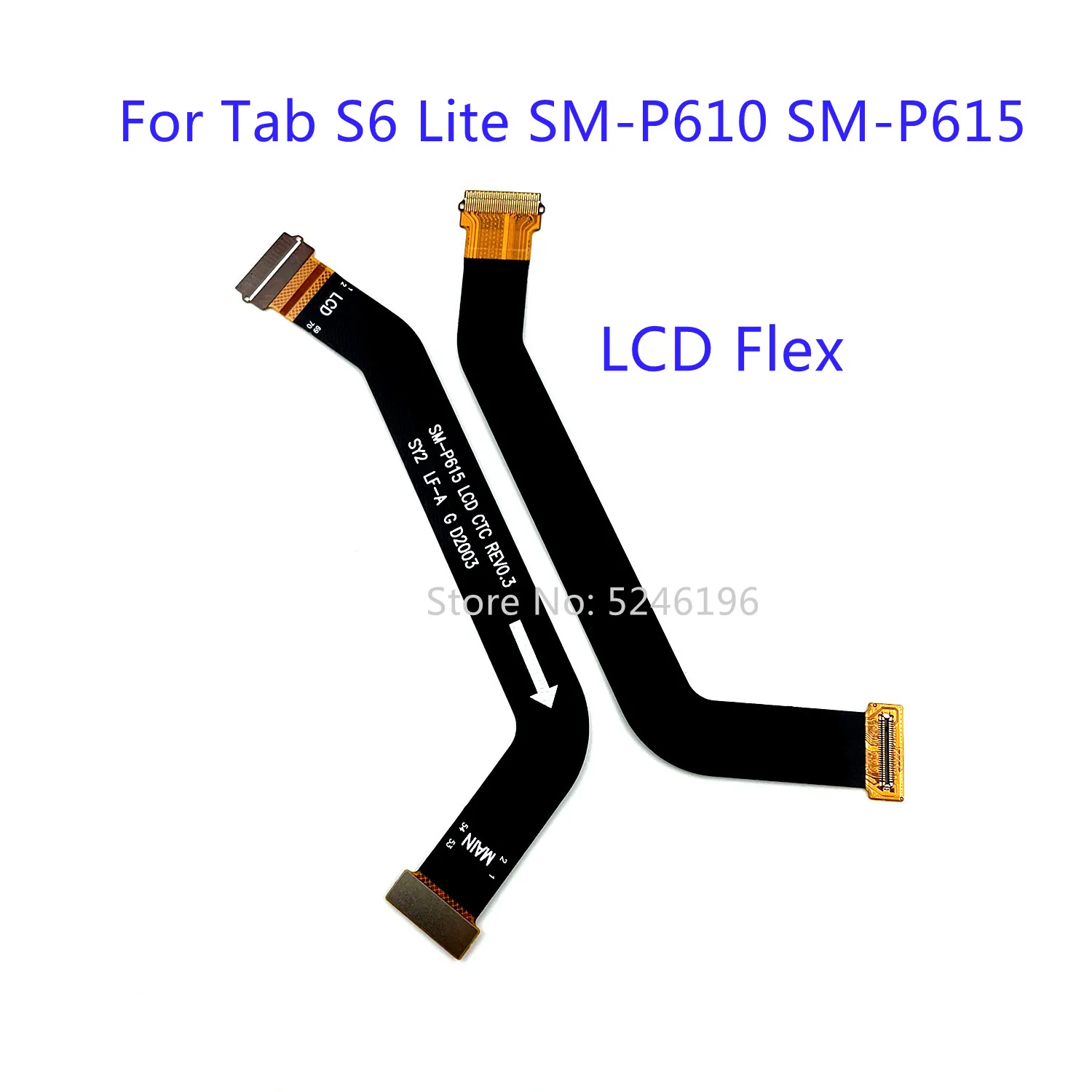 

1 шт., разъем гибкого кабеля ЖК-дисплея для Samsung Galaxy Tab S6 Lite SM-P610 S6 Lite SM-P615 S6 Lite SM-P615N, запасная часть